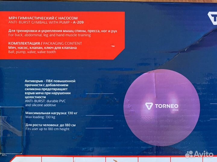 Гимнастический мяч Torneo