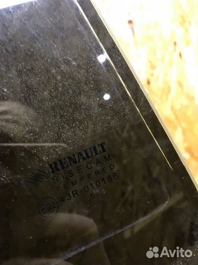 Стекло двери заднее правое Renault Logan 2 седан