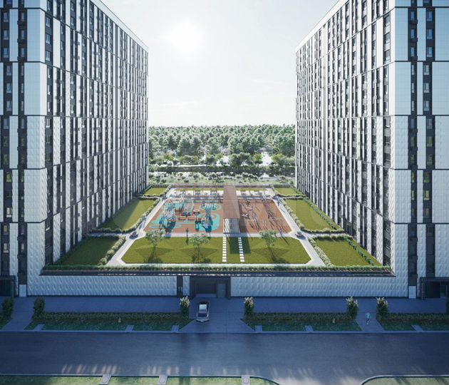 1-к. квартира, 61,6 м², 17/19 эт.