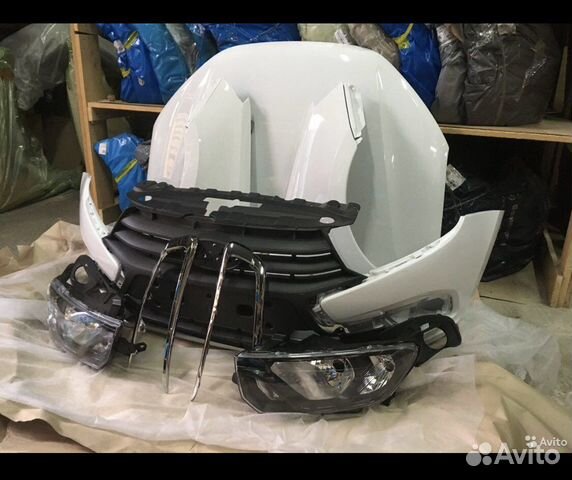 Бампер капот крыло фара гранта FL белое новое