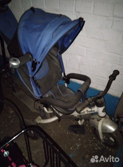 Детский велосипед с ручкой бу