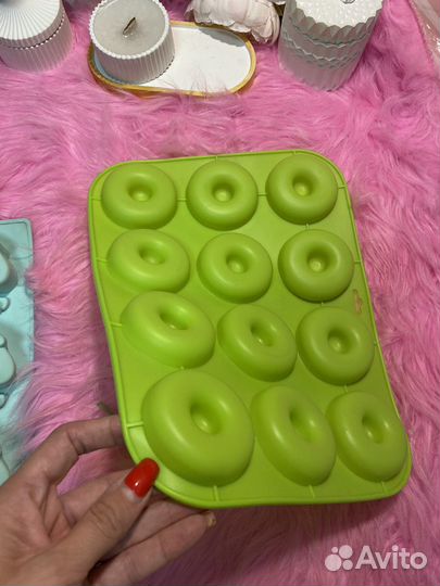 Новая силиконовая форма для выпечки пончиков