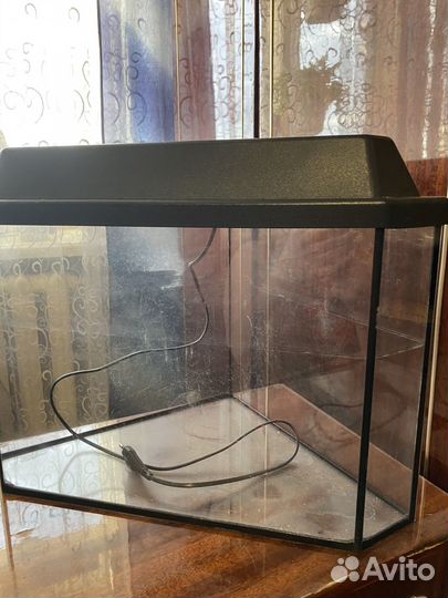 Аквариум с крышкой и подсветкой угловой на 35 л