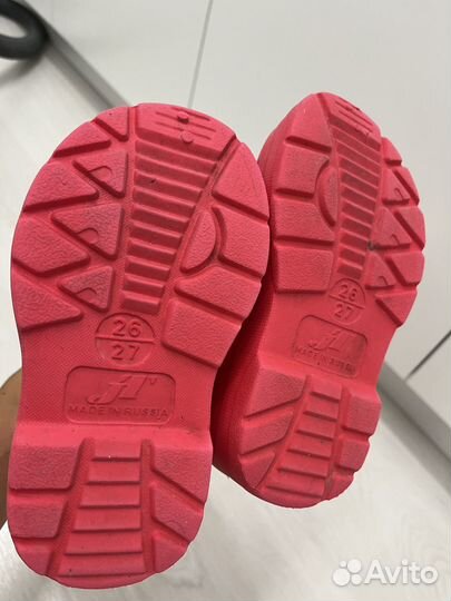 Детские резиновые сапоги 26 размер