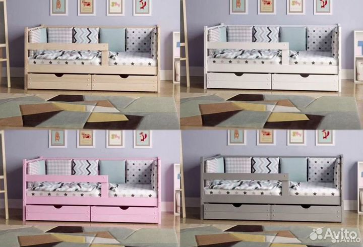 Детская кровать из массива (доставка РФ)