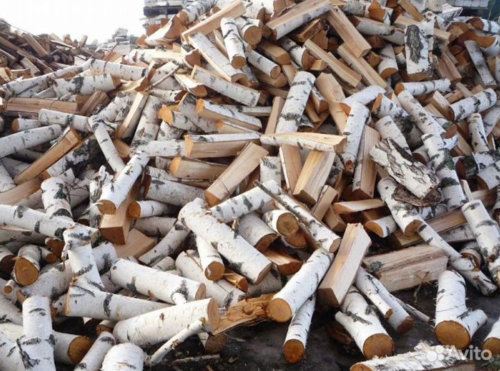 Дрова берёзовые колотые насыпь