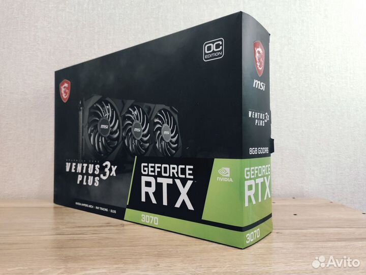 Видеокарта MSI GeForce RTX 3070 ventus 3X 8gb