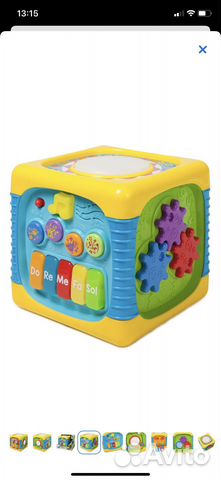 Кубик развивающий со светом и звуком