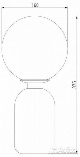 Настольная лампа Eurosvet Bubble 01197/1 белый