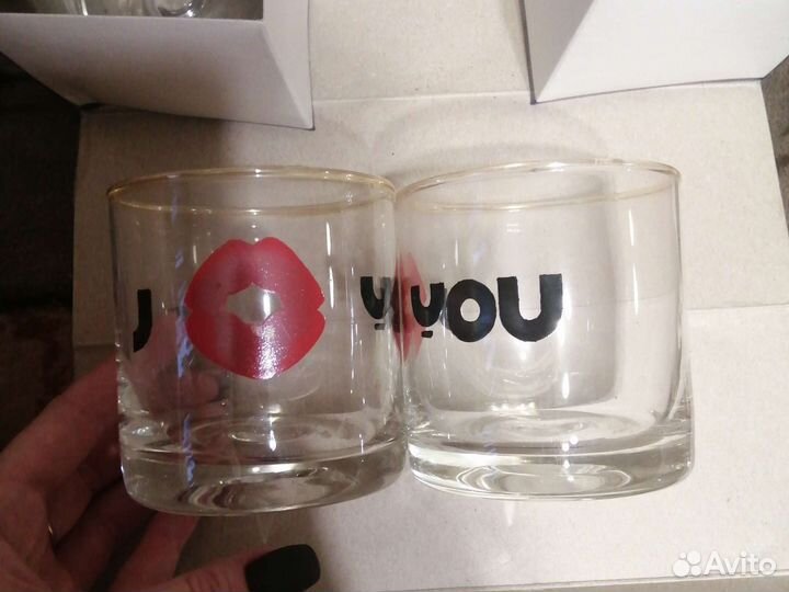 Набор стаканов 6шт. с принтом новый