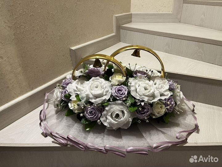 Свадебные кольца на автомобиль