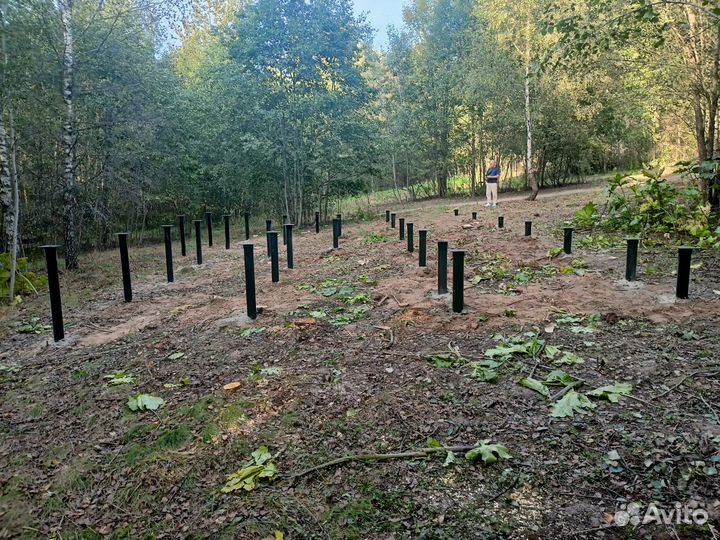 Установка винтовых свай под ключ