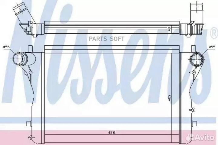 Интеркулер audi A3 (2004) S3 quattro 2.0 /tfsi