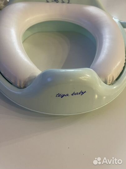 Новая накладка на унитаз детская tega baby голубая