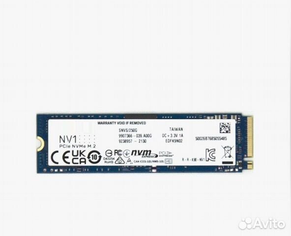 SSD nvme Kingston 960 гб