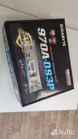 Gigabyte 970A-DS3P Коробка и задняя планка