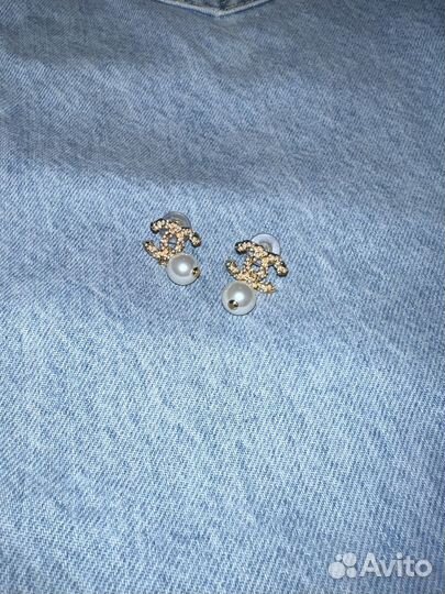 Серьги chanel винтаж