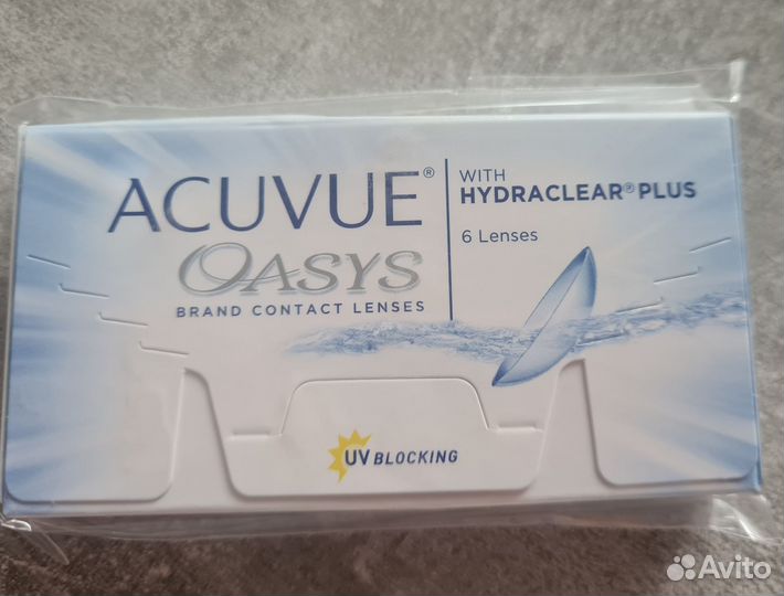 Линзы acuvue oasys двухнедельные -3.75 радиус 8.8