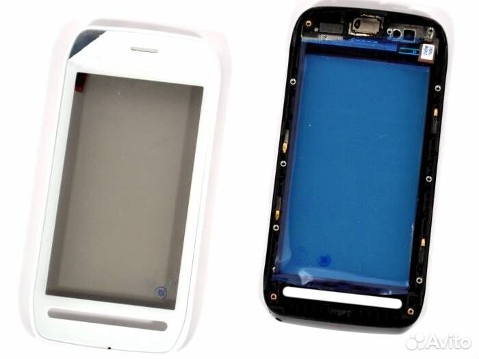 Тачскрин для Nokia 603 в сборе с передней панелью
