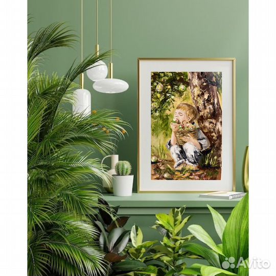 Картина маслом Вкусное детсво