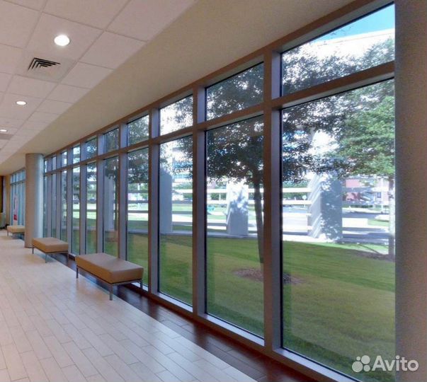 Витраж из алюминиевого профиля