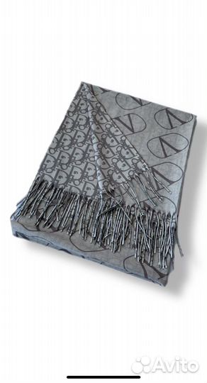 Палантин кашемир двусторонний зимний