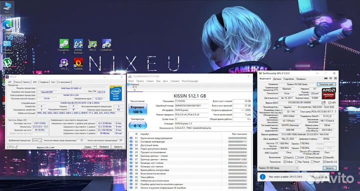 Новый Игровой Intel Xeon 2670V3\16DDR4\RX580 pulse