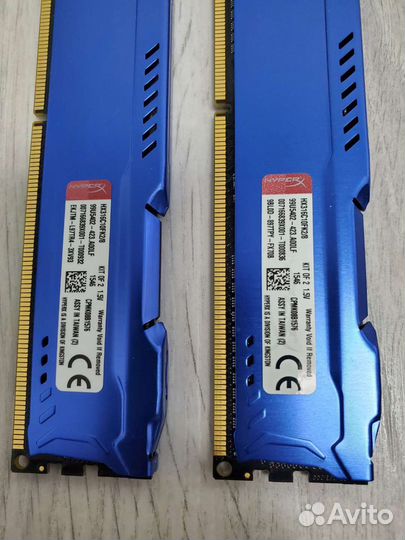 Оперативная память DDR3 Kingston Fury 8GB 2x4Gb