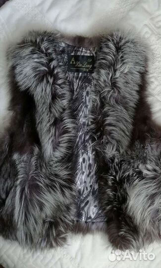 Жилетка из чернобурки 46р