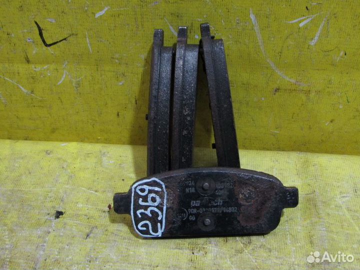 Колодки задние Opel Zafira C 11-17г 2369
