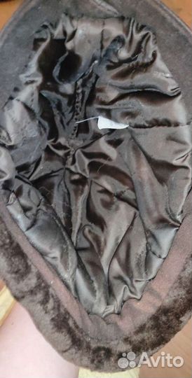 Шапка зимняя натур. кожа и мех мутон