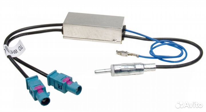 ISO антен переходник VW, Audi, Opel, Skoda, Renaul