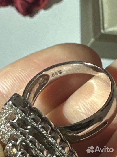 Кольцо бриллиант 585 проба