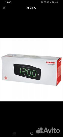 Радио часы будильник Telefunken TF 1587 новые