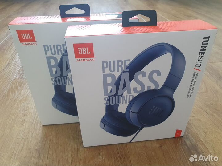 Проводные наушники гарнитура JBL Tune 500 синий