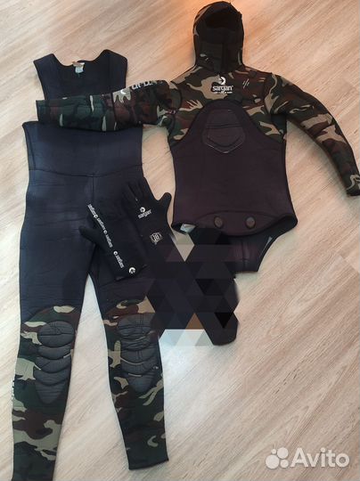 Гидрокостюм для подводной охоты 7мм