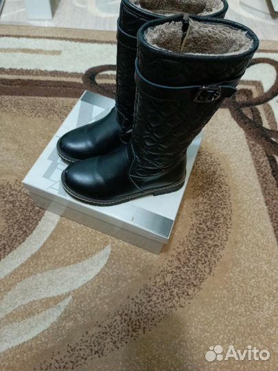 Сапоги зимние для девочек размер 34