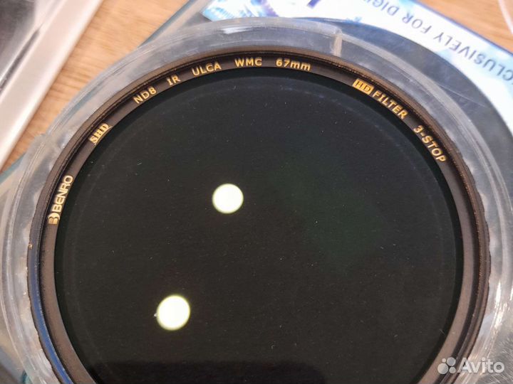 Нейтрально-серые ND-светофильтры разных диаметров