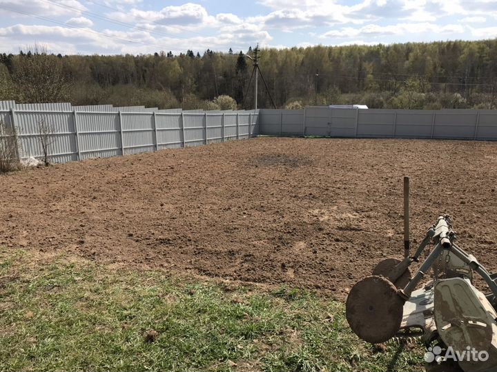 Фрезерование культивация окос травы минитрактор