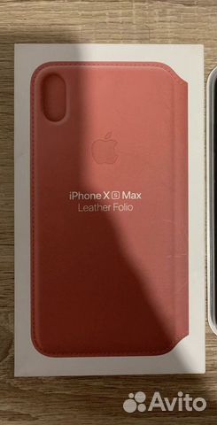 Чехол Leather Folio на iPhone XS Max