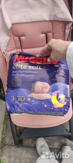 Подгузники ночные Huggies elite soft 3 (6-11 kg)