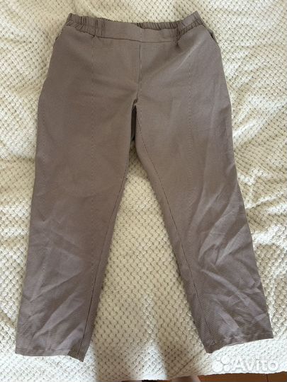 Брючный костюм женский 48 50 бежевый