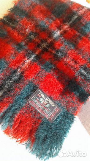 Новый мужской мохеровый шарф 30х120 см
