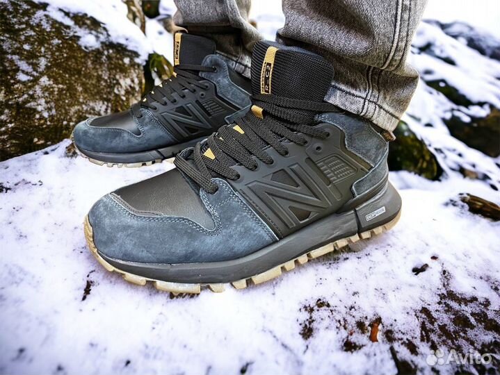 Зимние кроссовки New Balance на шерсти мужские