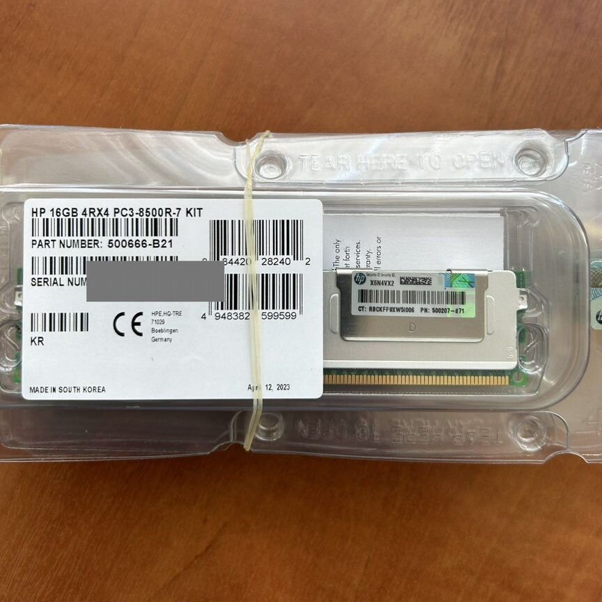 [500666-B21] Оперативная Память Hp 16gb 500666-B21 501538-001