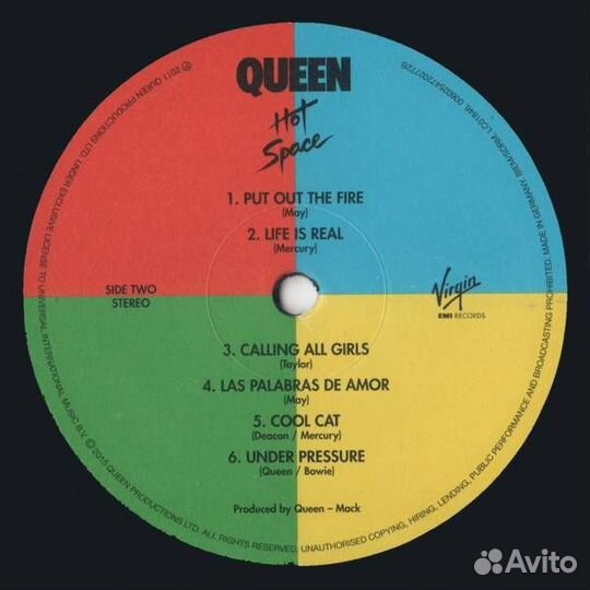 Пластинка Queen - Hot Space LP. Новая