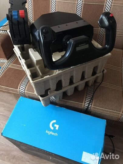 Комплект Logitech G Flight Yoke System с руд