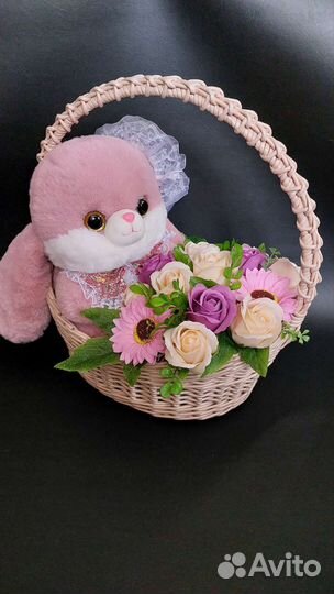 Букет из мыльных роз