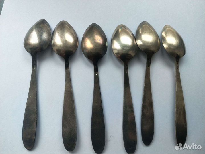 Комплект сереб ложек коф 89.22г 875* набор сост но