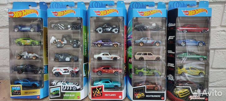 Hot wheels наборы 5pack